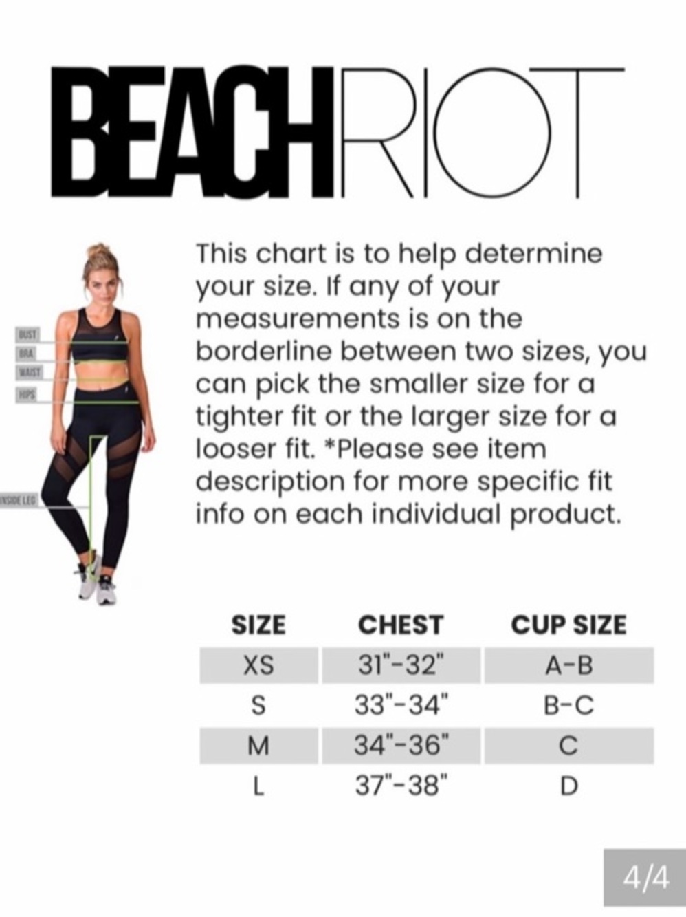 Beach Riot Anna Ribbed Tank Bra Top M - Picture 9 of 9